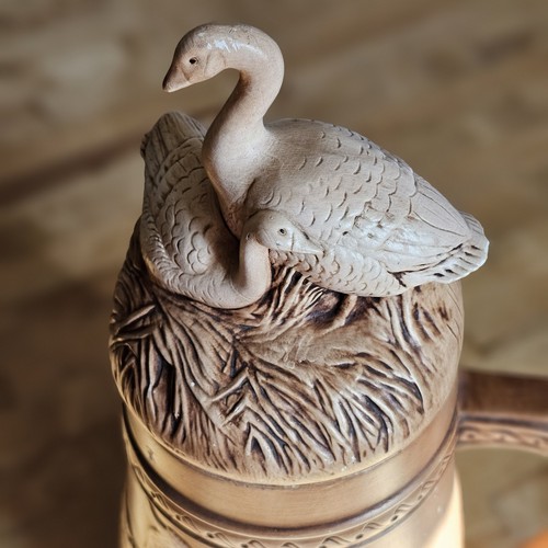 Duncan Enterprises 1983 Hunting Geese X-Large Beer Stein 14-1/2 Inches - Picture 3 of 16