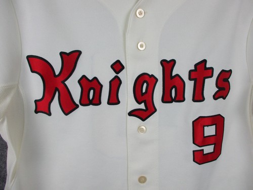 Roy Hobbs #9 Jersey Men's Medium Off White New York Knights THE NATURAL Baseball - Picture 2 of 15