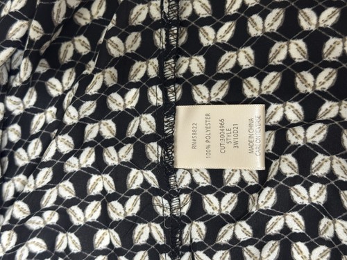 Max Studio Kimono Cardigan Size 2X Open Front Black White Oversized Boho Geo NWT - Picture 12 of 13