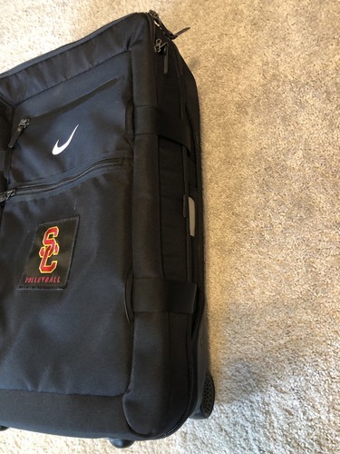 Nike Distress Fiftyone49 Cordura Luggage Roller 22” Suitcase Wheel Duffle Bag - Picture 7 of 24