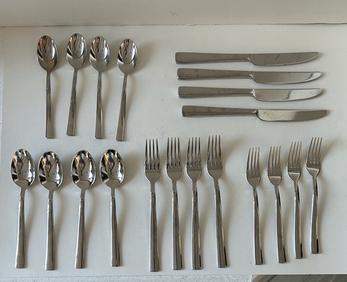 20 Piece J.A. Henckels Pavilion? 18/10 Glossy Stainless Flatware Service For 4 - Picture 1 of 4