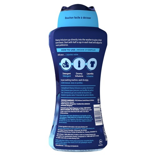 Downy Infusions Scent Beads BALANCE Eucalyptus & Rain 24 oz - 第 7/7 張圖片