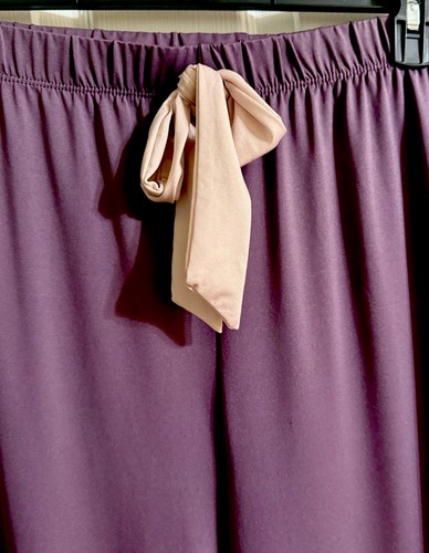 Laundry by Shelli Segal Pajamas Sz 3X Purple W/Lace Trim V-Neck Lg Sleeves&Pants - Picture 8 of 22