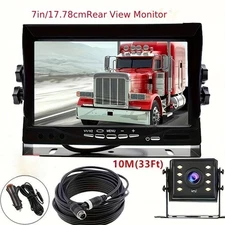 7" Heavy Duty Backup Camera with 12-LED Night Vision for Car & Truck Reverse