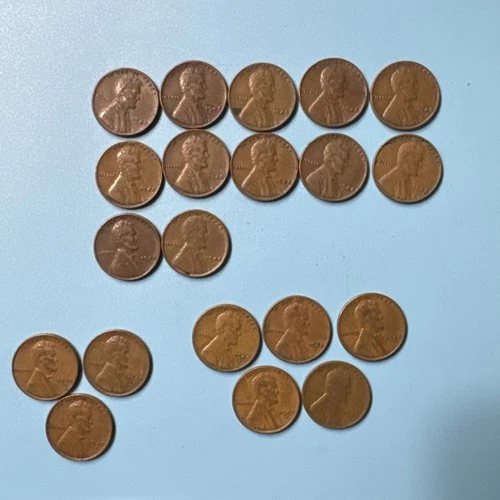 1948 P, D & S Lincoln Wheat Penny Coin  20 Piece lot