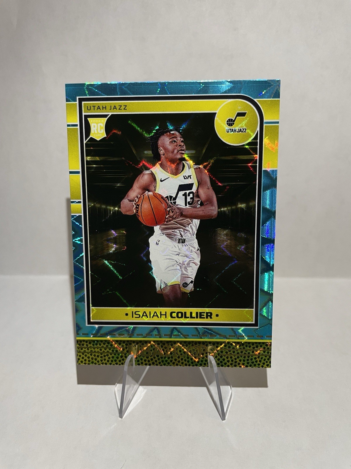 Isaiah Collier 2024-25 Panini NBA Hoops Teal Explosion RC Rookie #259 Jazz