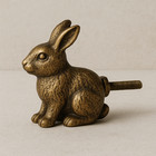 Rabbit Handcrafted cast Iron Knobs – 6-Piece