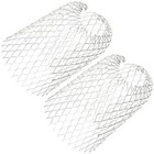 4pcs Aluminiumfilter Erweiterbares Dachrinnen -Schutzfiltersieb für Blätter