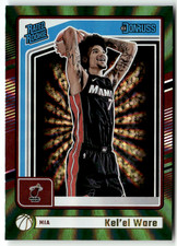 Panini NBA Donruss 2024-25 No. 221 Kel'el Ware Rated Rookie Green Laser