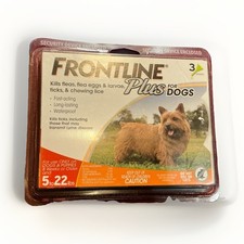FRONTLINE Plus Spot-On Treatment for Dogs 5-22 lbs 3 Doses EPA Reg No 65331-5