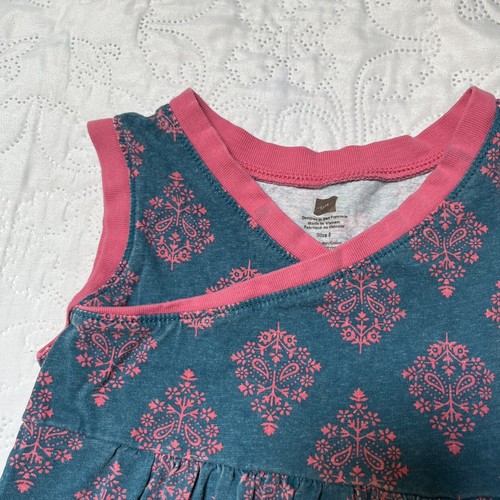 Tea Collection Wrap Neck Dress Size 5 - Picture 4 of 6