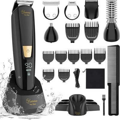 Hatteker Men s 21-in-1 Body Hair & Beard Trimmer Grooming Kit Waterproof