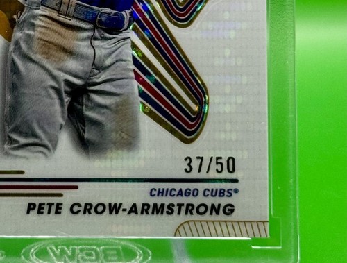 2024 Topps Pristine Baseball Pete Crow - Armstrong Gold Pristine /50 RC - Bild 3 von 3