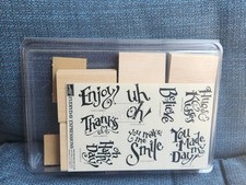 Stampin' Up Everyday Expressions Retired 1997 Set of 8 UNUSED