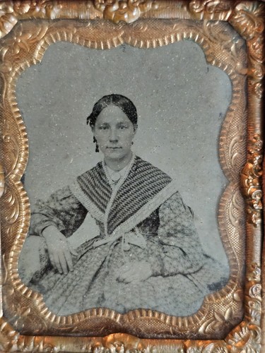 Novena Placa Tinte Guerra Civil Era Victoriana Mujer en Estuche Unión Termoplástico - Imagen 7 de 12