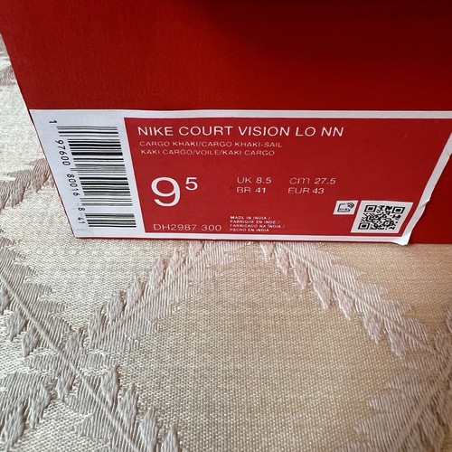 Nike Court Vision Lo NN Sneakers Men’s Size 9.5 Cargo Khaki DH2987-300 - Picture 6 of 6