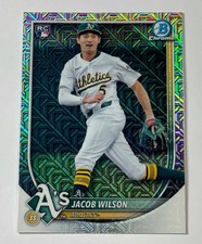 Jacob Wilson RC 2025 Bowman Baseball Mega-Box Mojo Refractor Oakland Athletics