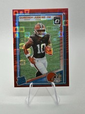 2025 Panini Donruss Quinshon Judkins RC Optic Preview Red Pandora #330 Browns