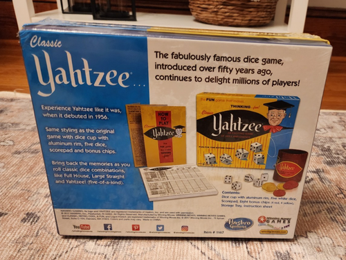 Classic Yahtzee Hasbro Winning Games Brand New Sealed 2017 - Picture 2 of 6