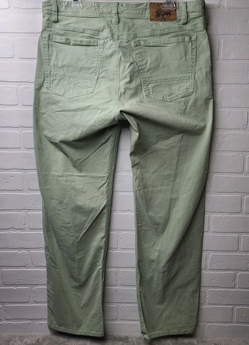Orvis Five Pocket Jeans Size 36W X 32L Men's Light Green - Picture 2 of 13