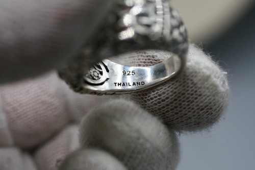 JAI Sterling Silver  Ring Chunky John Hardy SZ9 - Picture 8 of 10