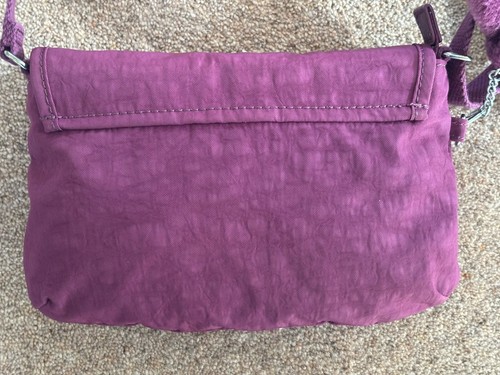 Kipling Local Small Shoulder/Cross Body Purple Bag With Monkey Attached - Picture 15 of 22