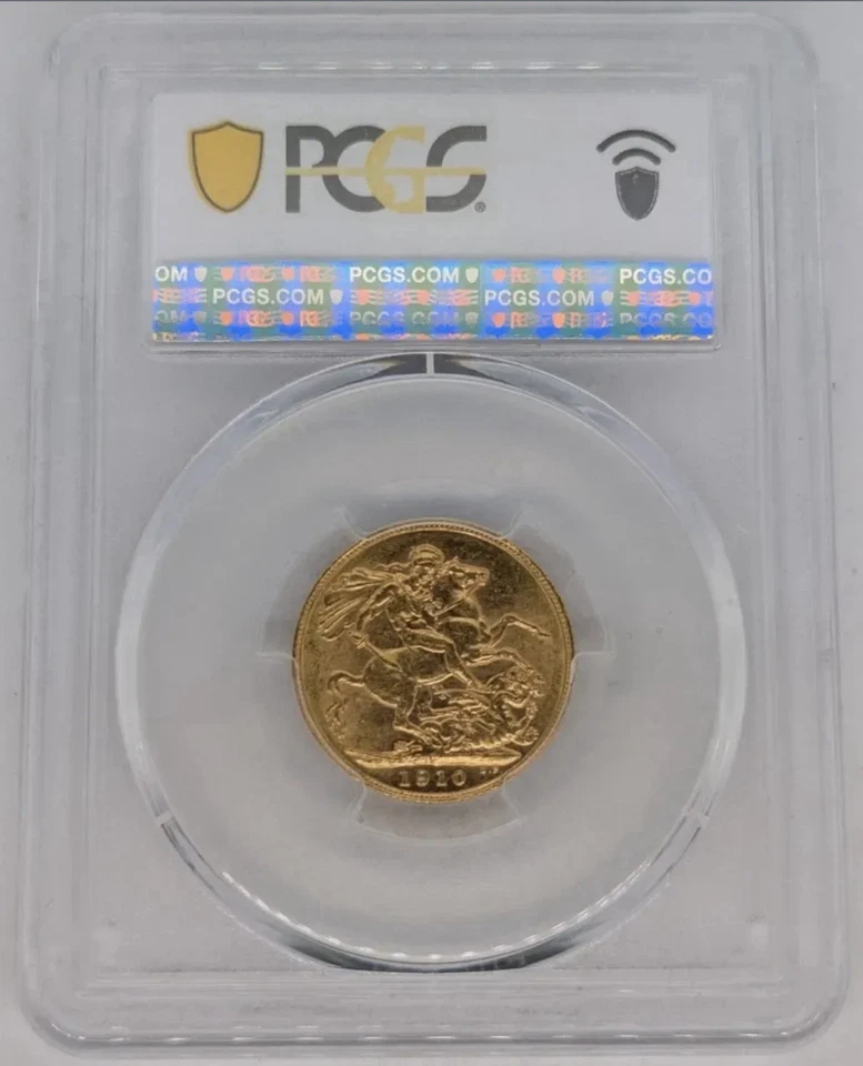 Moneda de oro Canadá 1910-C PCGS MS62 Foto 2 de 4