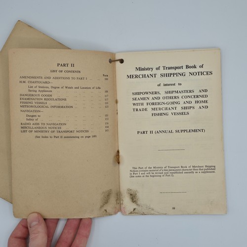 1949–50 Merchant Shipping Notices (3 Book Set) S.S. Mendi Palm Liverpool Stamped - Picture 8 of 17