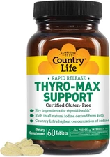 Country Life Thyro-Max Support, Rapid Release 60 Tablets 9/26