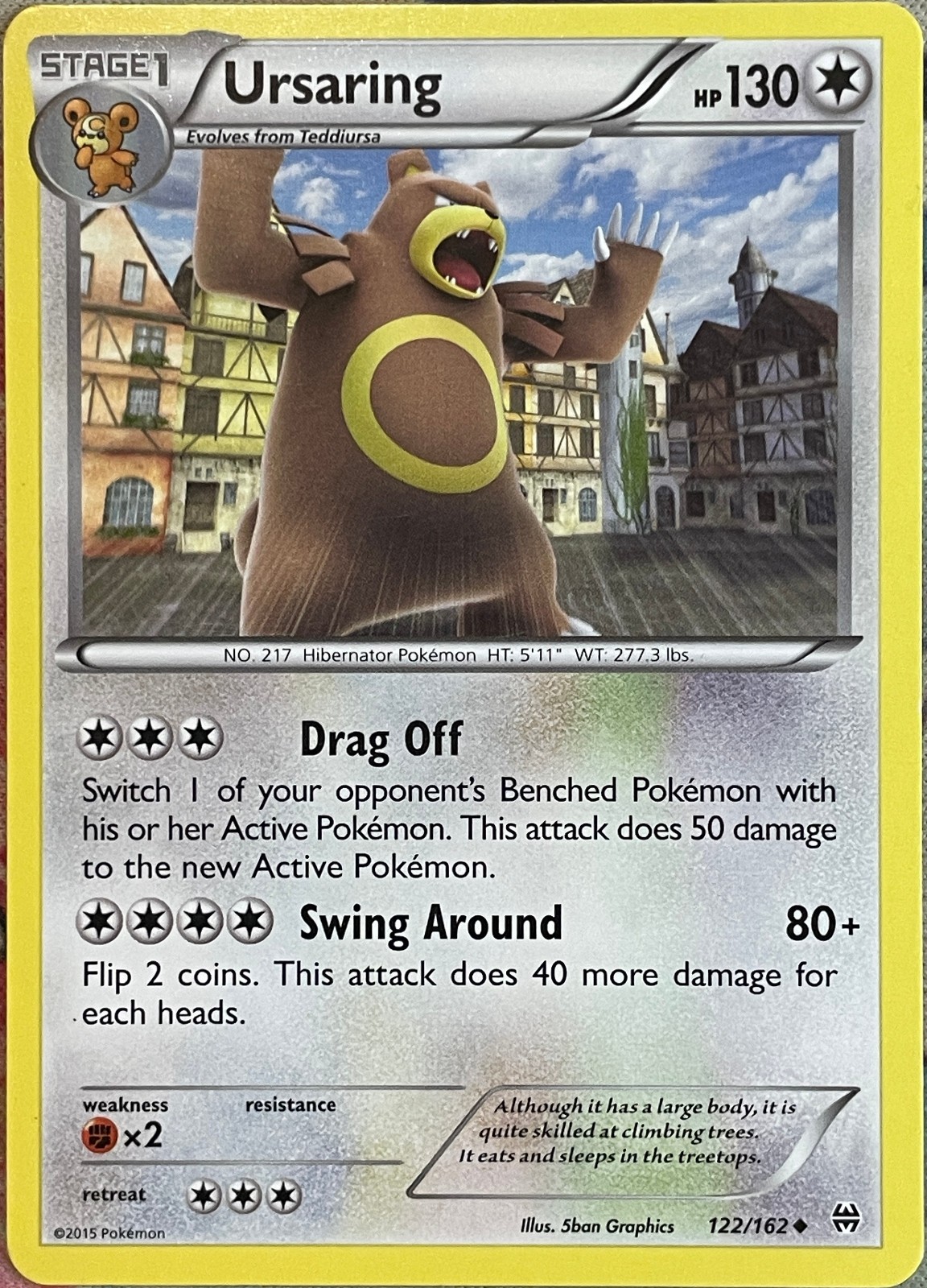 Ursaring - 122/162 - XY Breakthrough Pokemon 2015