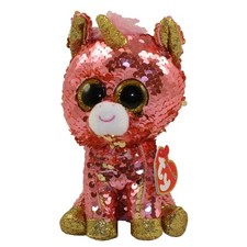 TY Flippables Sequin Plush - SUNSET the Unicorn (6 inch) - MWMTs  Beanie Boos