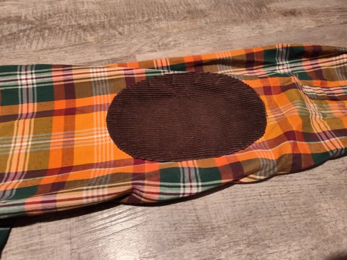 Swagnificent Raw Blue Mens Plaid Shirt LS 2XL Embroidered Corduroy Accents EUC - Picture 17 of 17