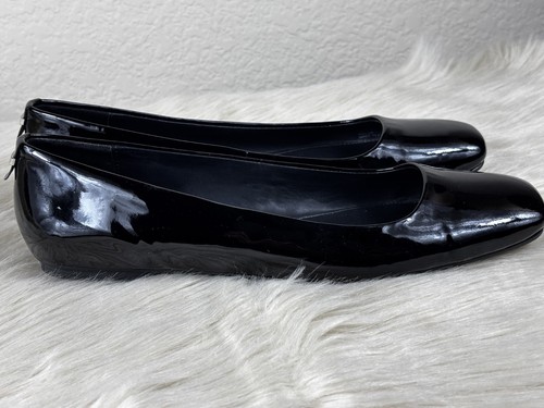Calvin Klein Enith elegante Damen-Flats 7,5 schwarz Lackleder eckige Zehenpartie - Bild 4 von 8