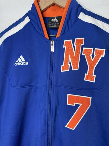 Sample Adidas New York Knicks Blue On Court Zip Warm Up Performance Jacket Large - Picture 4 of 19