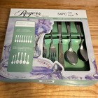 Rogers Stainless Steel Flatware 54 pc SPLENDOR Service For 8 Beaded Utensils