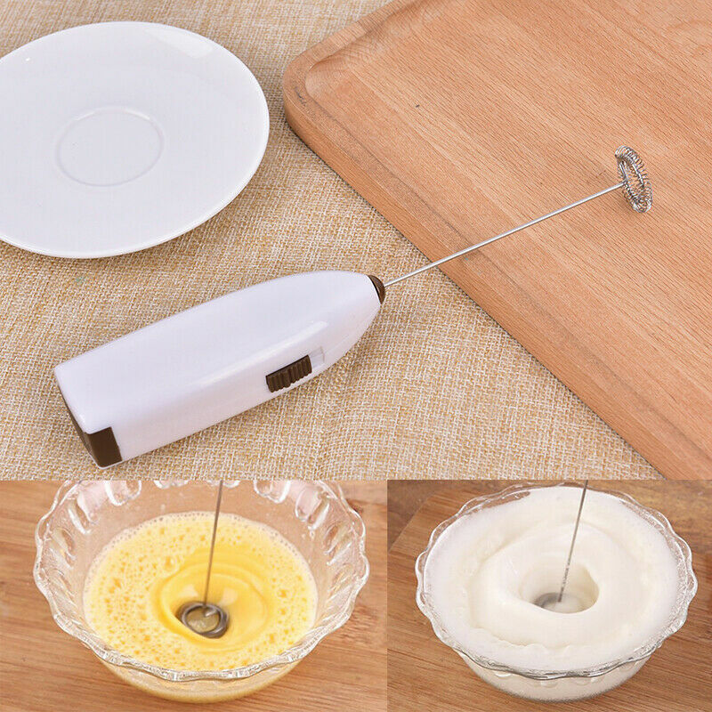 Mini Milk Frother Electric Egg Beater Hand Shake Whisk Mixer Coffee Tool  Kitchen