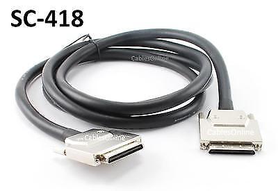 6ft SCSI-5 VHDCI-68 (0.8mm) Male/Male 68-Pin Cable, CablesOnline SC-418 - Picture 1 of 2