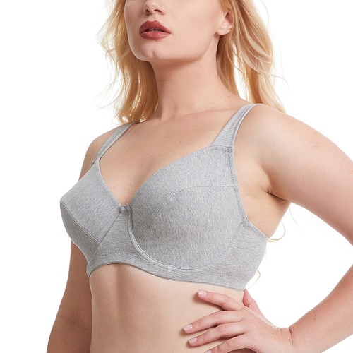 Women's Cotton Full Coverage Underwired Non-padded Seamless Plus Size Bra 34-54 - Picture 5 of 21
