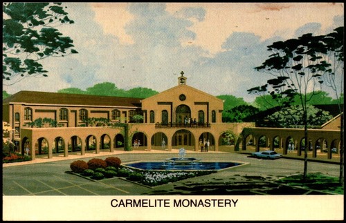 Postcard IN Munster Indiana Carmelite Monastery and Shrine A5