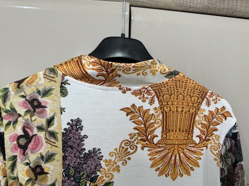 Roberto Cavalli Floral Print Viscose Silk Top Blouse Shirt Long Sleeve Sz 40 - Picture 12 of 18