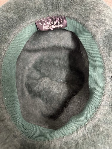 Sombrero cubo mullido suave verde Kangol vintage años 60 - Imagen 5 de 11