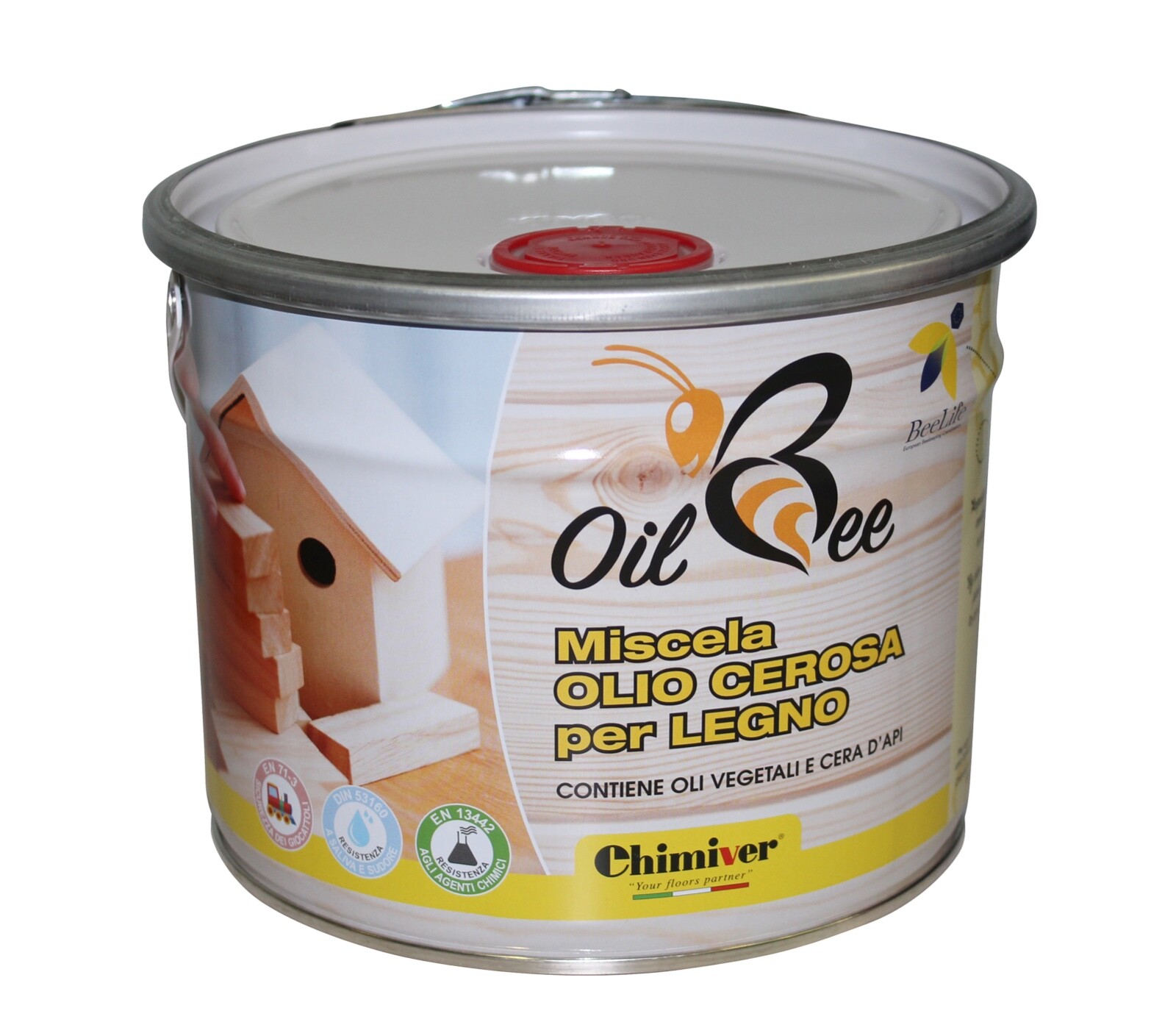 OIL BEE Chimiver Miscela olio cerosa per legno  | Confezione da 3 LT.