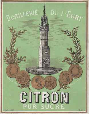AMER CITRONNE Félix BIGALLET & Frère VIRIEU Etiquette-chromo