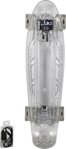 Baytter Kinder LED-Skateboard Transparent - Bild 2 von 6