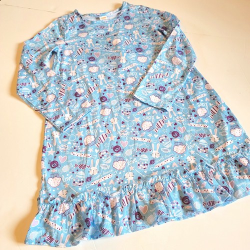 Gymboree Girl 10-12 Blue Spring Cupcake Sweets Nightgown Pajamas NWT PJs Summer - Picture 3 of 3