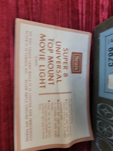 Vintage CLASSIC Sears Universal Movie Light Model 8825 w/ Bracket 650w NIB - Picture 2 of 19