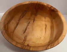 Spalted Maple Wood Bowl Signed Brian Humbel 2016 Excellent