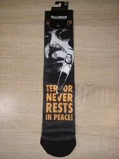Halloween TCOMM Movie Poster Sublimated Crew Socks 8-12 NEW Bioworld