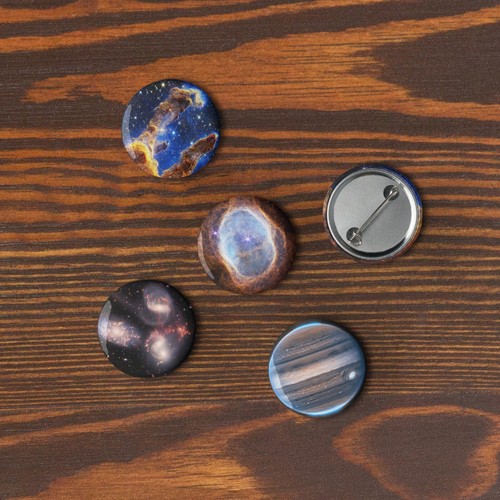 JWST Pillars of Creation 2022 — Set of space pin buttons (5 items), 1.25″ - Picture 2 of 6