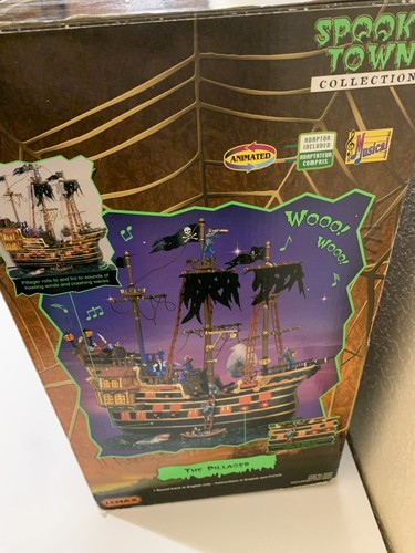 Lemax Spooky Town The Pillager Barco Pirata Halloween Village Retirado Leer - Imagen 12 de 12